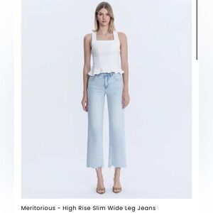 VERVET Denim Meritorious - High Rise Slim Wide Leg Jeans Size 31